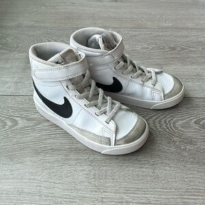 Boys 12c white Nike blazers USED